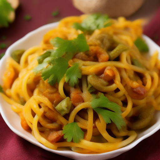 Ensalada de Fideos Argentinos con Vegetales

