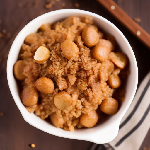 Delicioso postre chino con arroz dulce

