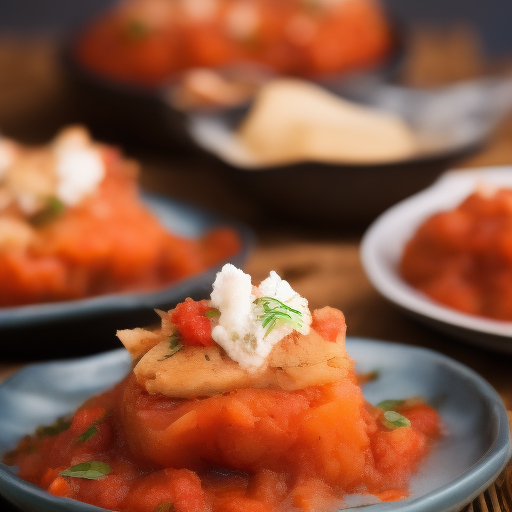 Delicioso Bacalao en Salsa de Tomate

