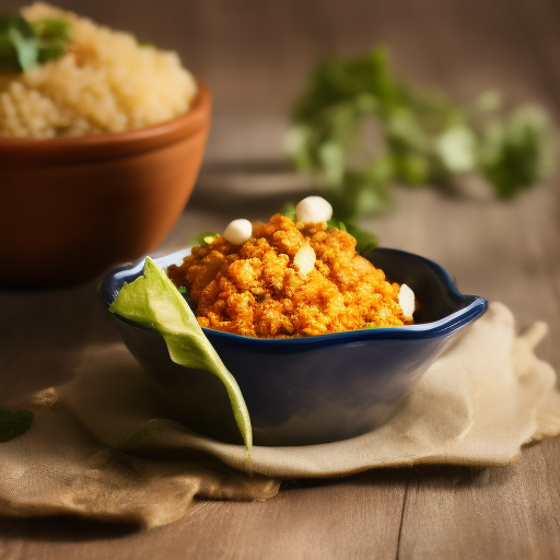 Ensalada India de garbanzos y arroz
