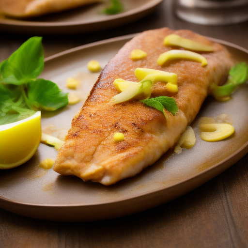 Receta típica italiana: Filetes de pescado con limón y hierbas

