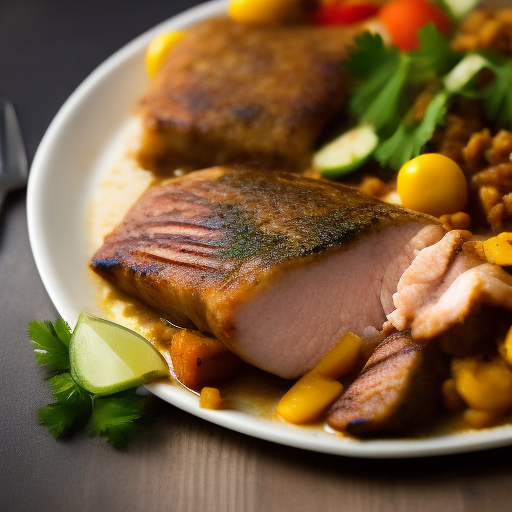 Delicioso y saludable filete de pescado a la italiana

