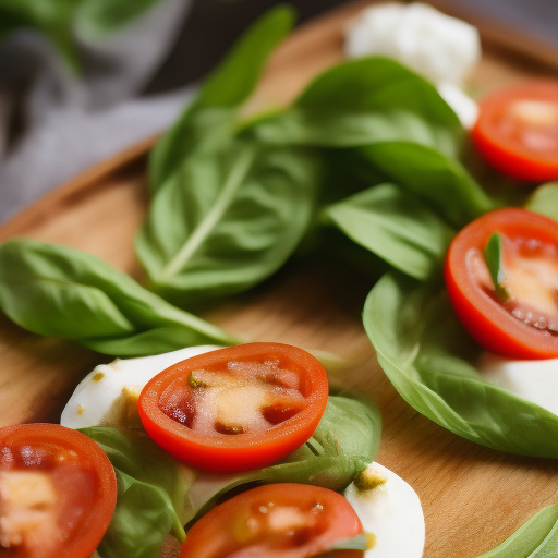 Ensalada Caprese con un toque de limón

