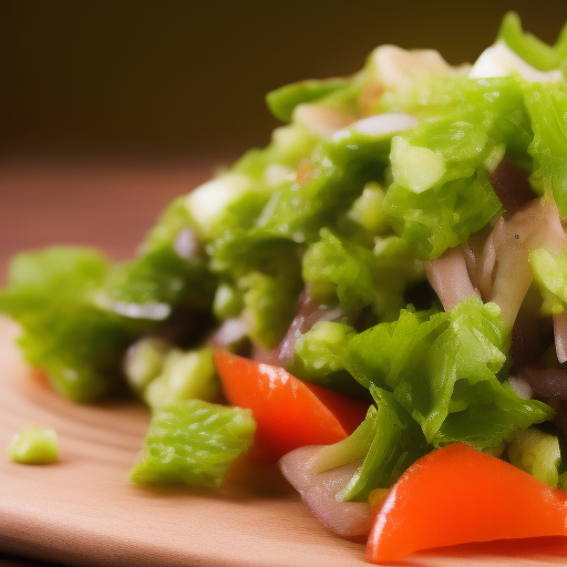 Ensalada de algas típica de Japón

