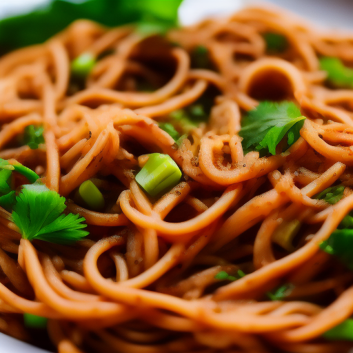 Ensalada de fideos soba y vegetales

