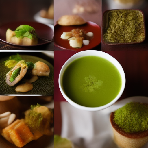 Delicioso postre japonés de hojaldre con matcha

