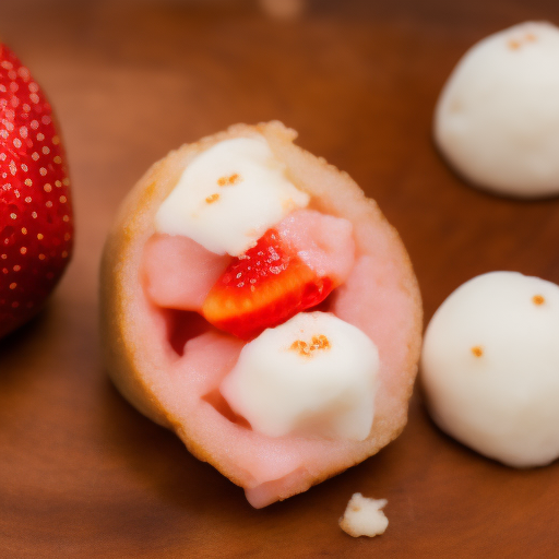 Receta japonesa deliciosa y única: Daifuku con Fresas

