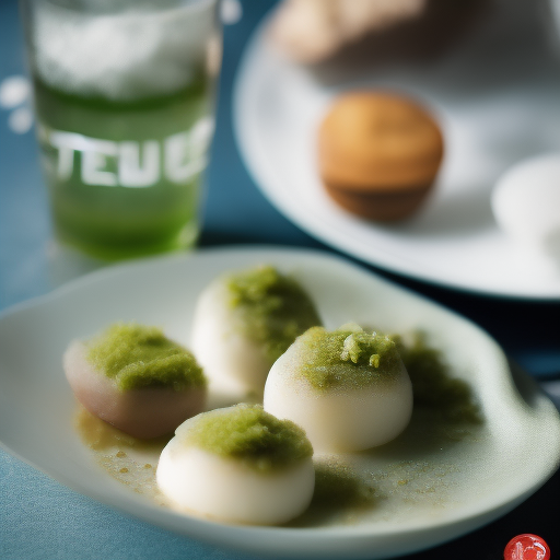 Delicioso postre japonés: Mochi de té verde

