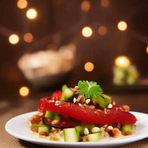 Ensalada de pepino japonés con aderezo de sésamo

