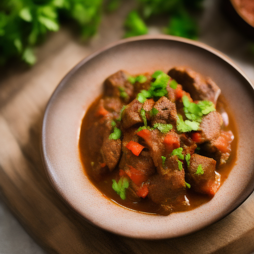 Carne guisada marroquí con cuscús

