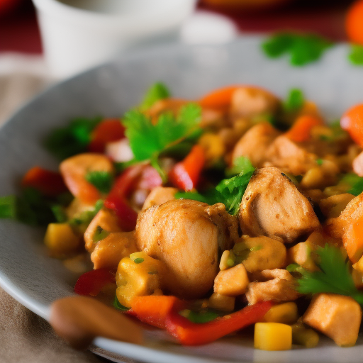 Ensalada marroquí de pollo, naranja y aceitunas

