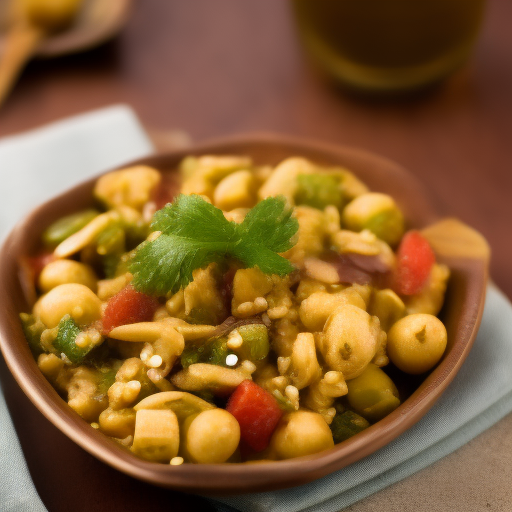 Ensalada marroquí con cuscús y garbanzos

