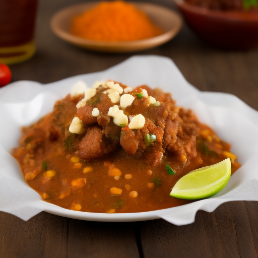 Carne Mexicana Rebanada con Salsa Picante

