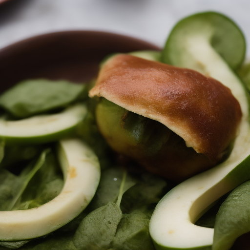 Delicia de Chayote Relleno de Coco y Canela

